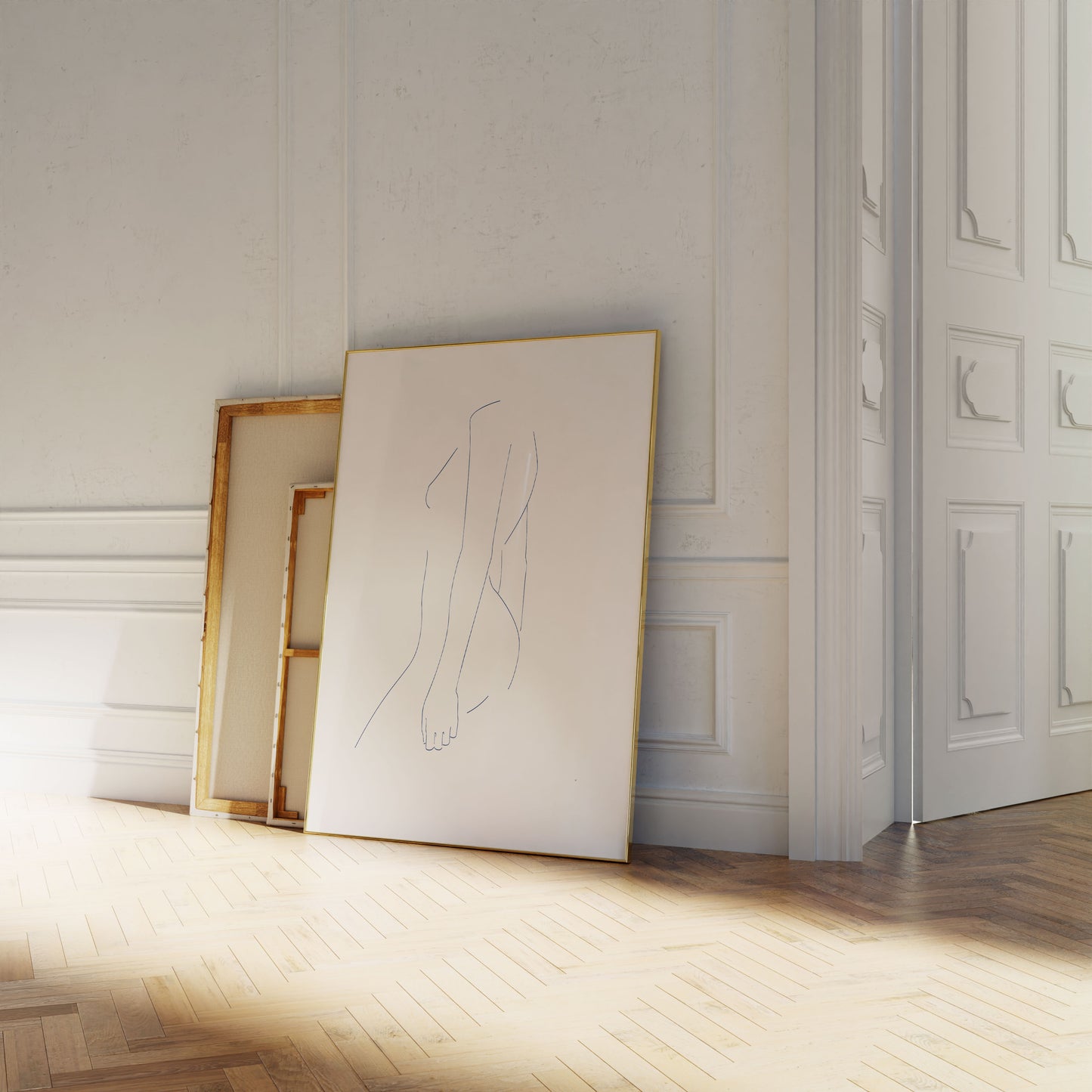 Blue Nude 03 Art Print