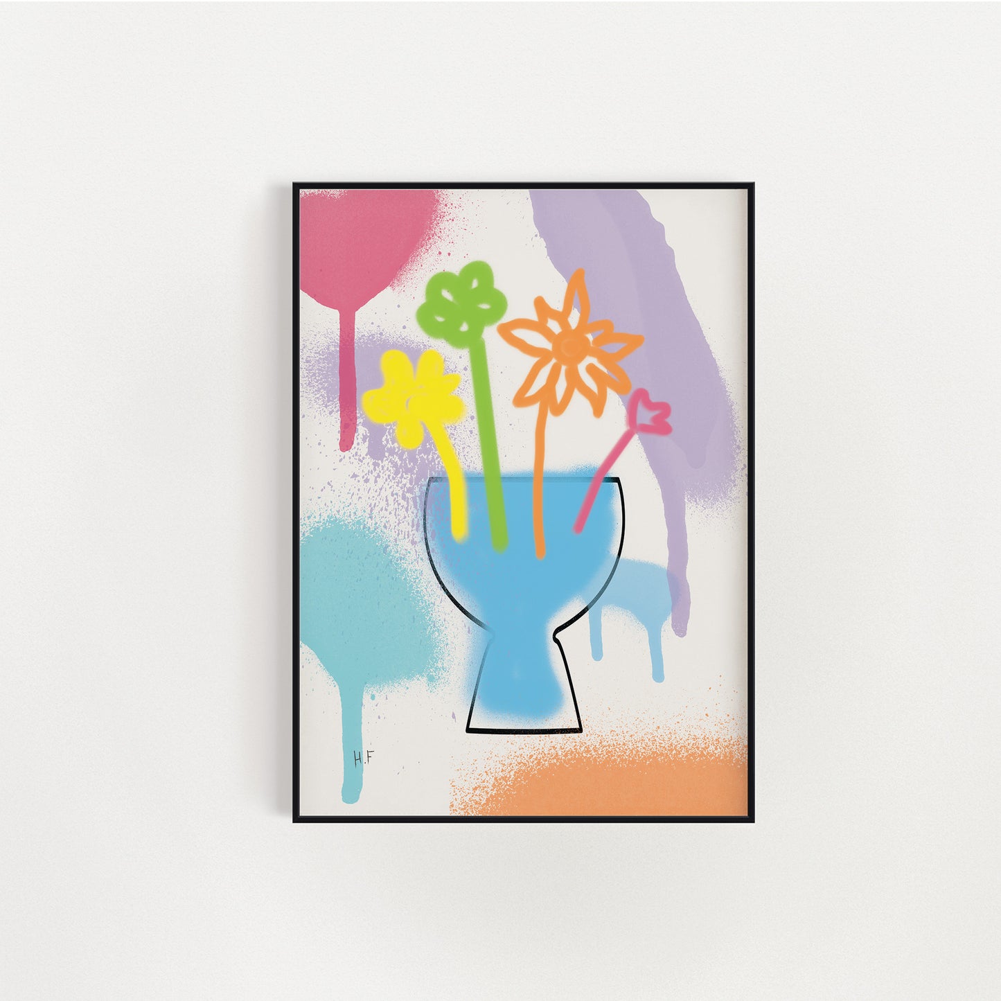 Pastel Flowers Art Print