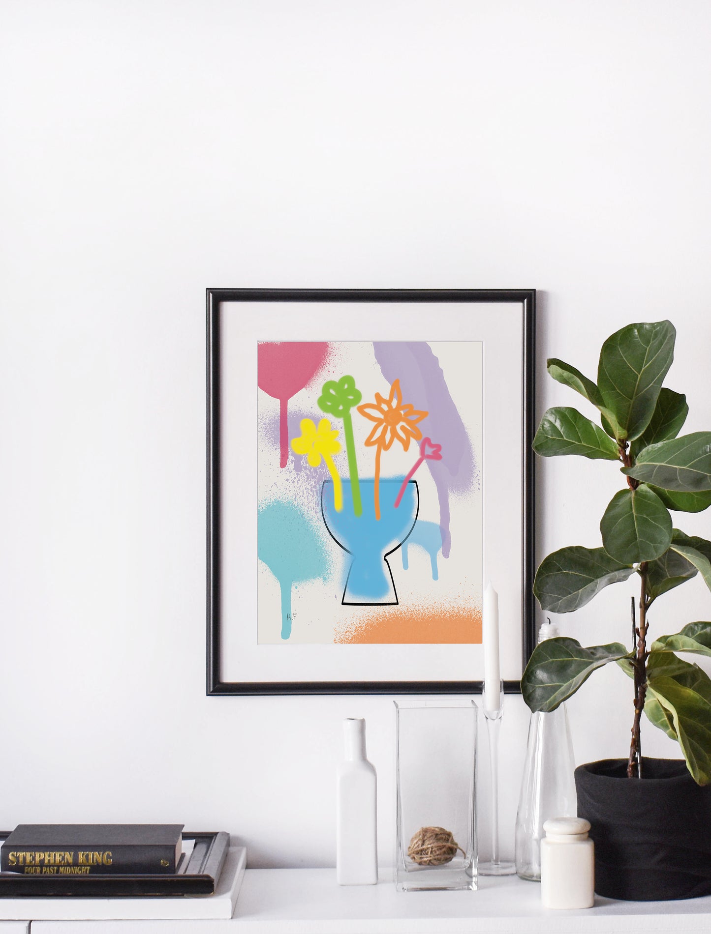 Pastel Flowers Art Print