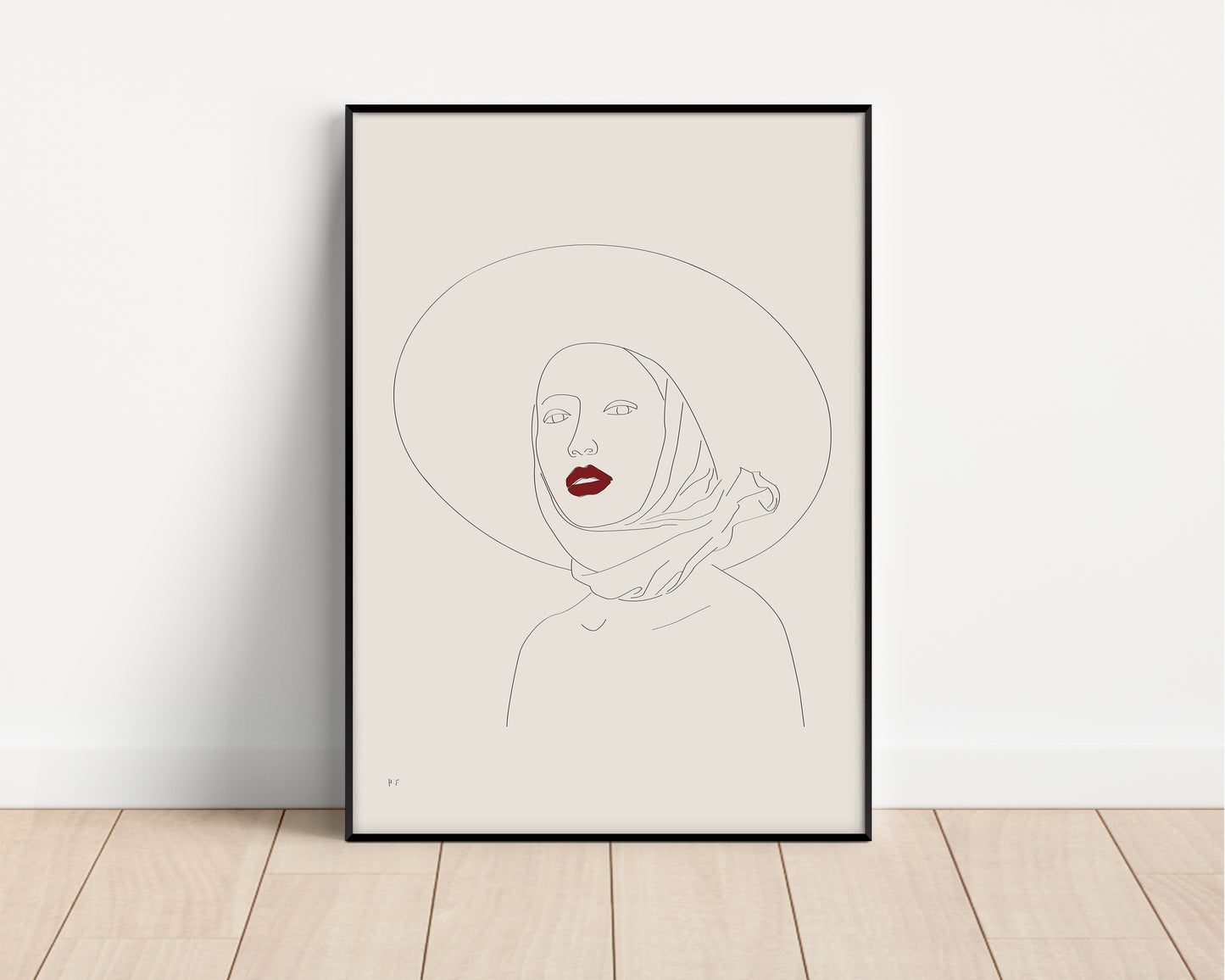 Scarf Fashion Illustration fine art print