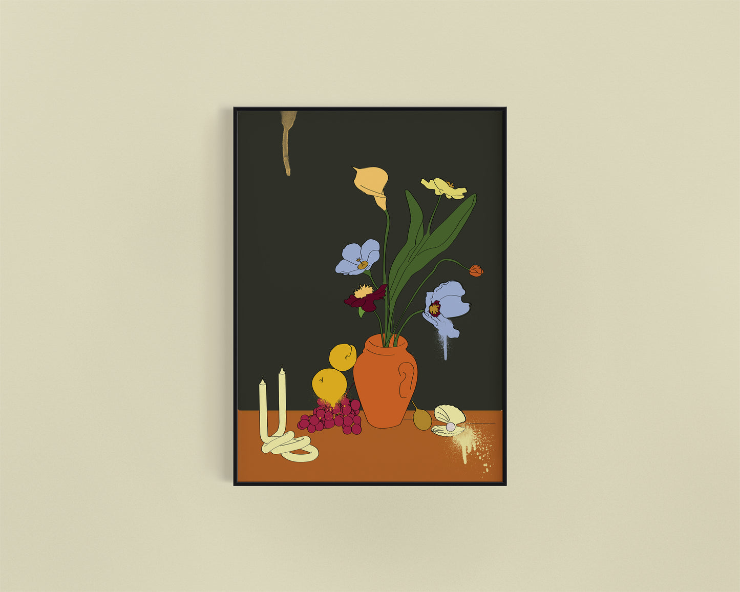 Still Life Blue Poppie art print