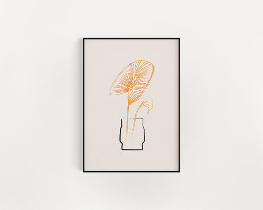 Palm & Lilly 01 Art Print