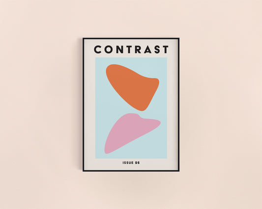 Contrast Issue 26 Typography Art Print