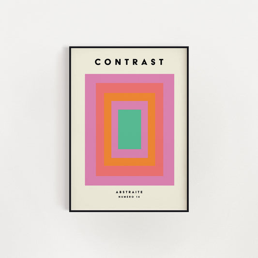 Contrast Issue 14 Abstract Typography Art Print
