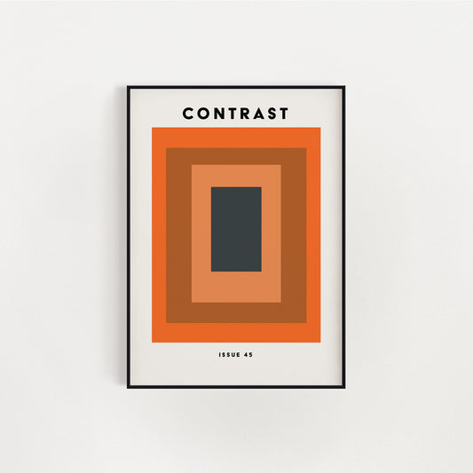 Contrast 045 Typography Fine Art Print