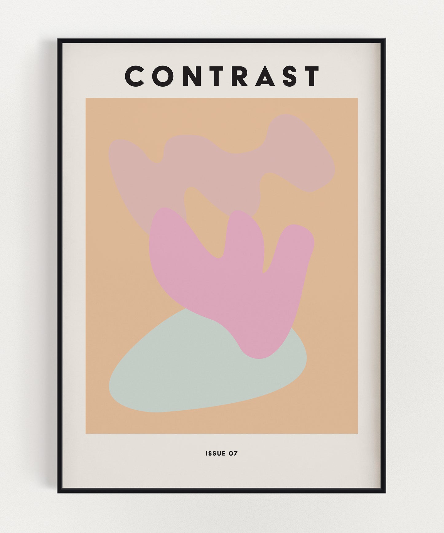 Contrast Issue 07 Typography Abstract Art Print