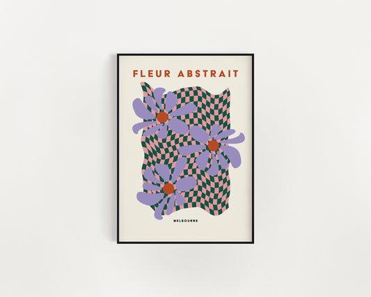Fleur Abstrait 06 Art Print