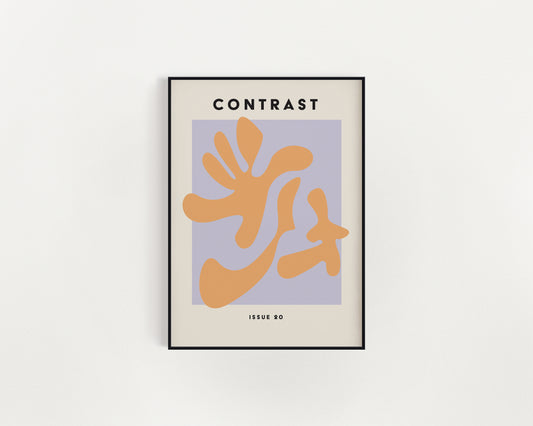 Contrast Issue 20 Abstract Typography fine art print