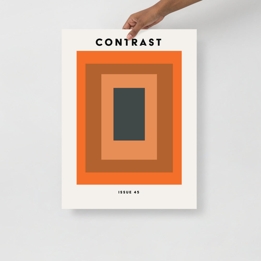 Contrast 045 Typography Fine Art Print