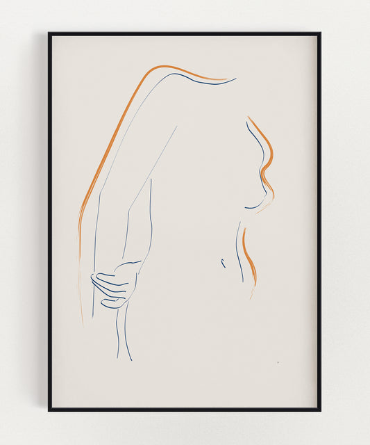 Nude 012 Art Print